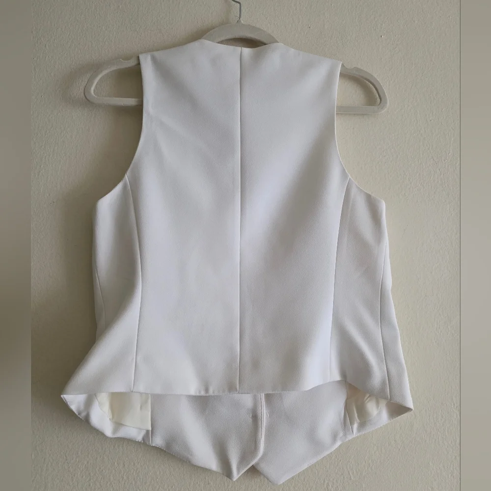 Mango suited Vest With Button off white BNWT - Picture 14 of 16